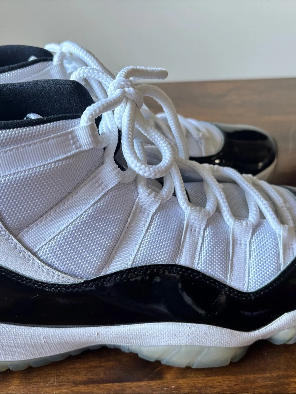 Jordan White and Black Retro 45 High-Top Basketball Shoes